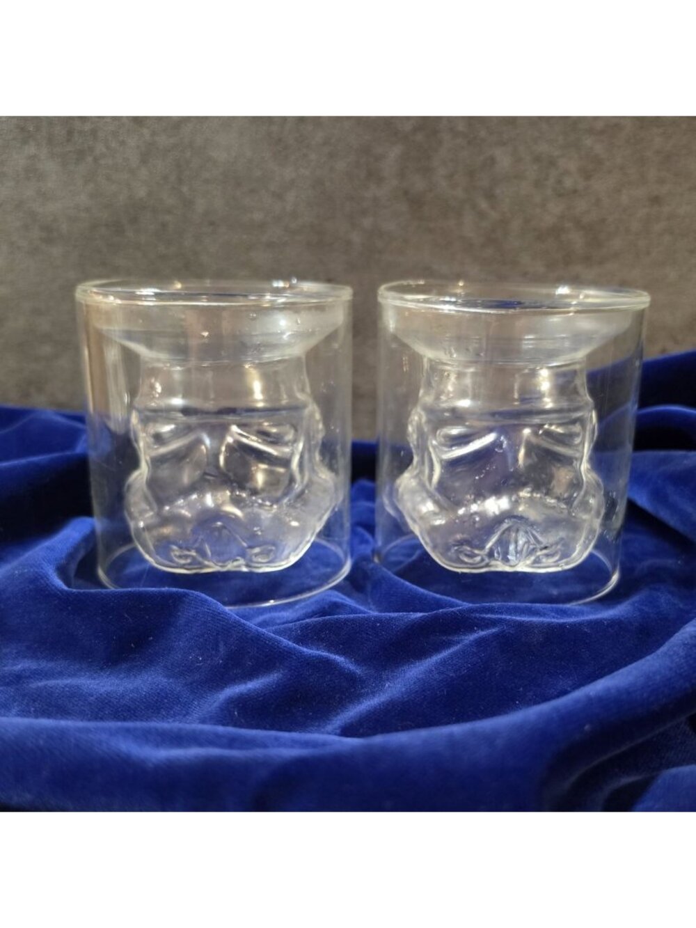 2 Star Wars Stormtrooper Helmet Double-Wall Whiskey Glasses 3D Inverted Design